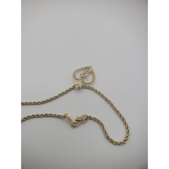 Gold Tone 14KCH Rope Chain Bracelet Heart Charm E Initial Jewelry Costume - Picture 10 of 11